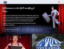 Tablet Screenshot of circus-events.de